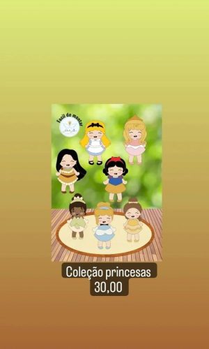 Arquivo Topo Coleção Princesas em Camadas