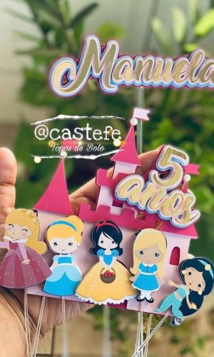 Arquivo Topo De Bolo 6 - Princesas Cute