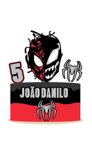 Arquivo topo de bolo aranha venon