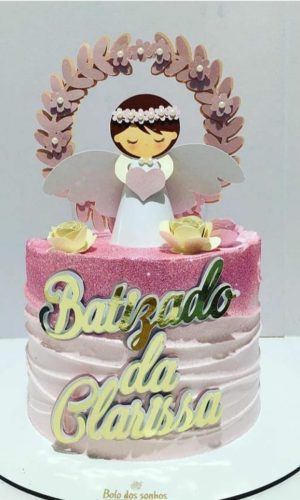 ARQUIVO TOPO DE BOLO BATIZADO MENINA
