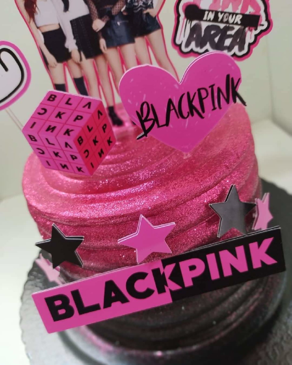 Arquivo Topo de Bolo Blackpink - Imagem 3