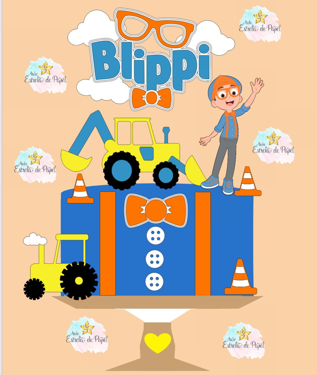 Arquivo Topo de Bolo Blippi - Imagem 2