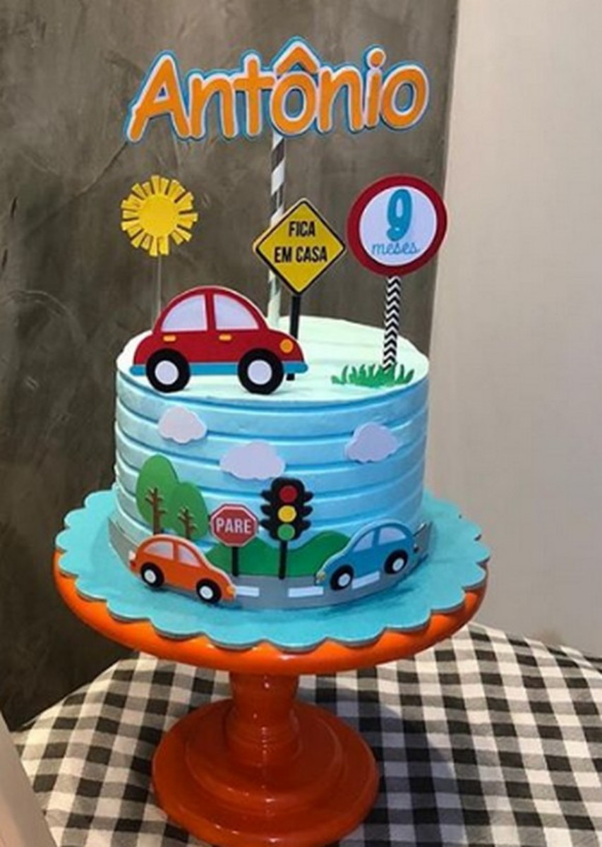 Arquivo topo de bolo carrinho - Imagem 2