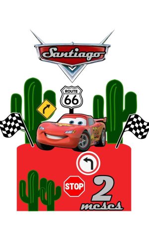 Arquivo topo de bolo Carros McQueen