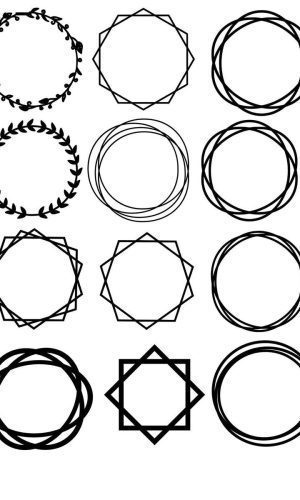 Arquivo topo de bolo circular e geométrico