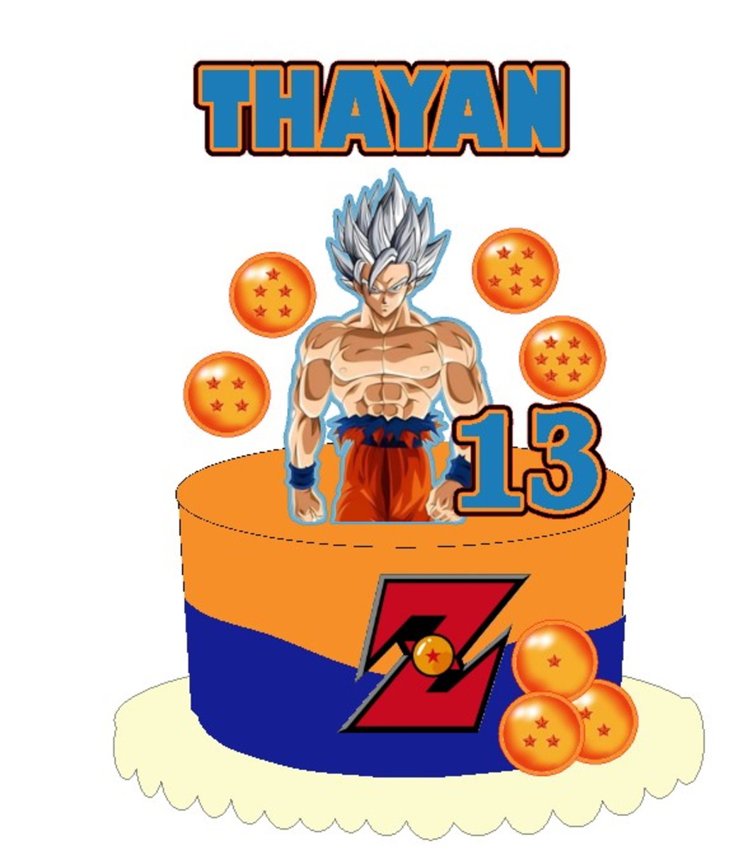 Arquivo Topo de Bolo Dragonballz