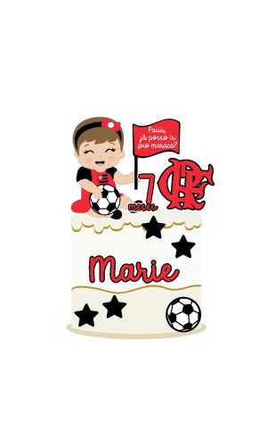 Arquivo Topo De Bolo Flamengo Baby Menina