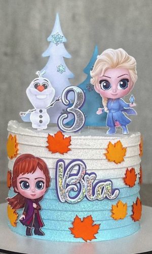 Arquivo Topo de Bolo - Frozen Cute
