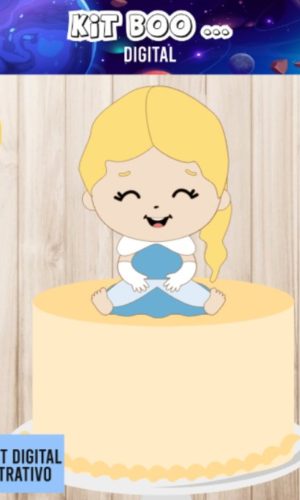 Arquivo Topo De Bolo - Frozen Elsa Cute