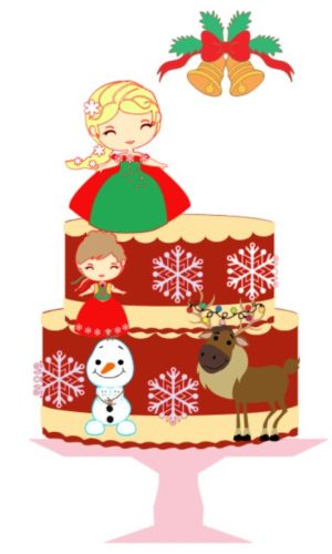 Arquivo Topo de Bolo - Frozen Natal