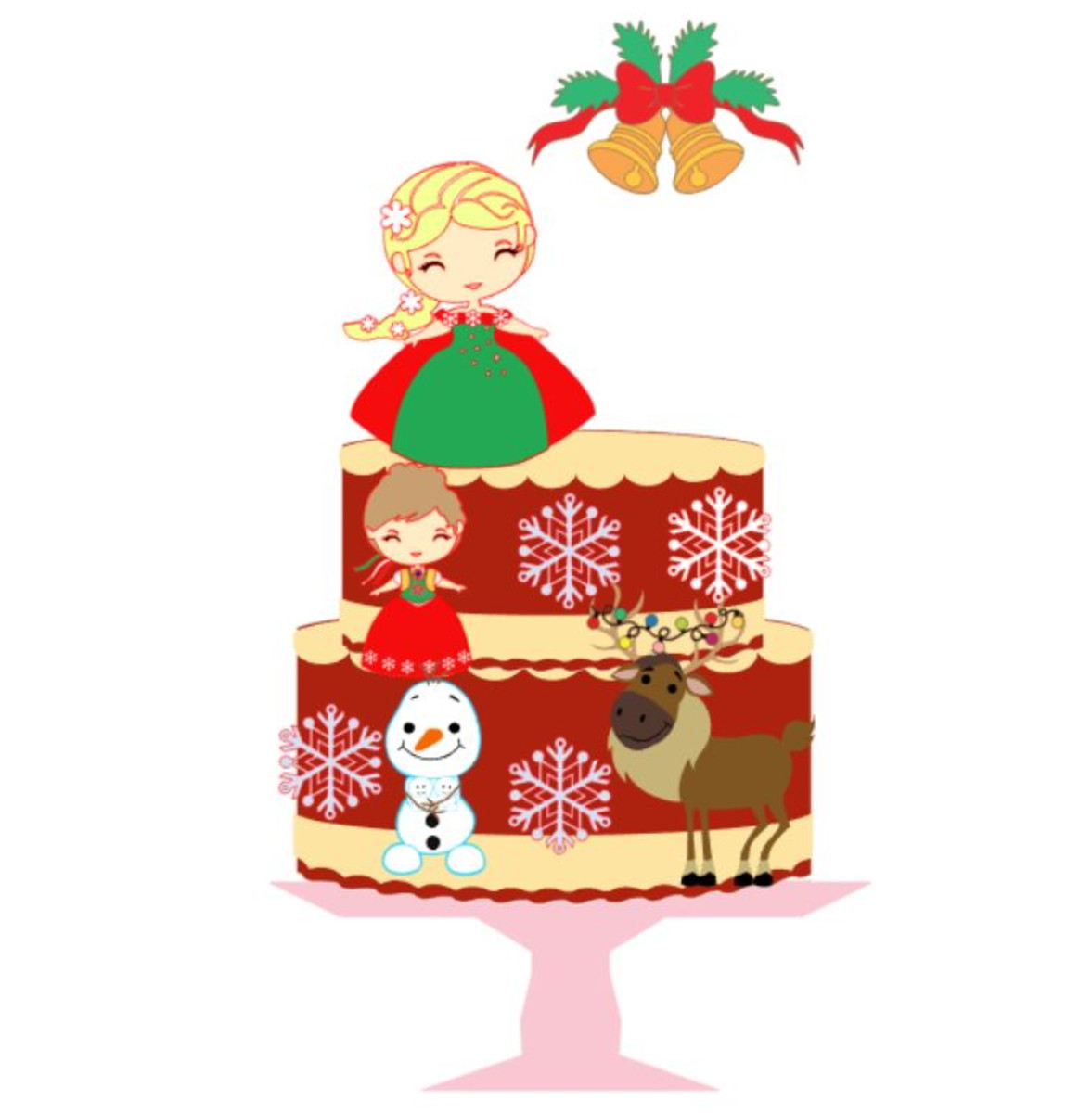 Arquivo Topo de Bolo - Frozen Natal
