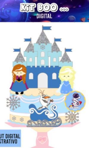 Arquivo Topo de Bolo - Frozen