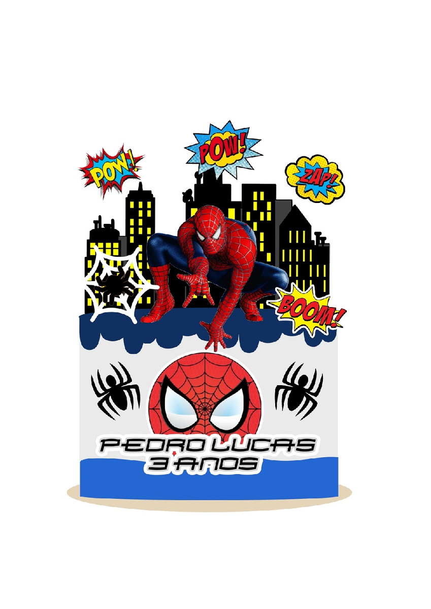 Arquivo topo de bolo homem aranha 1