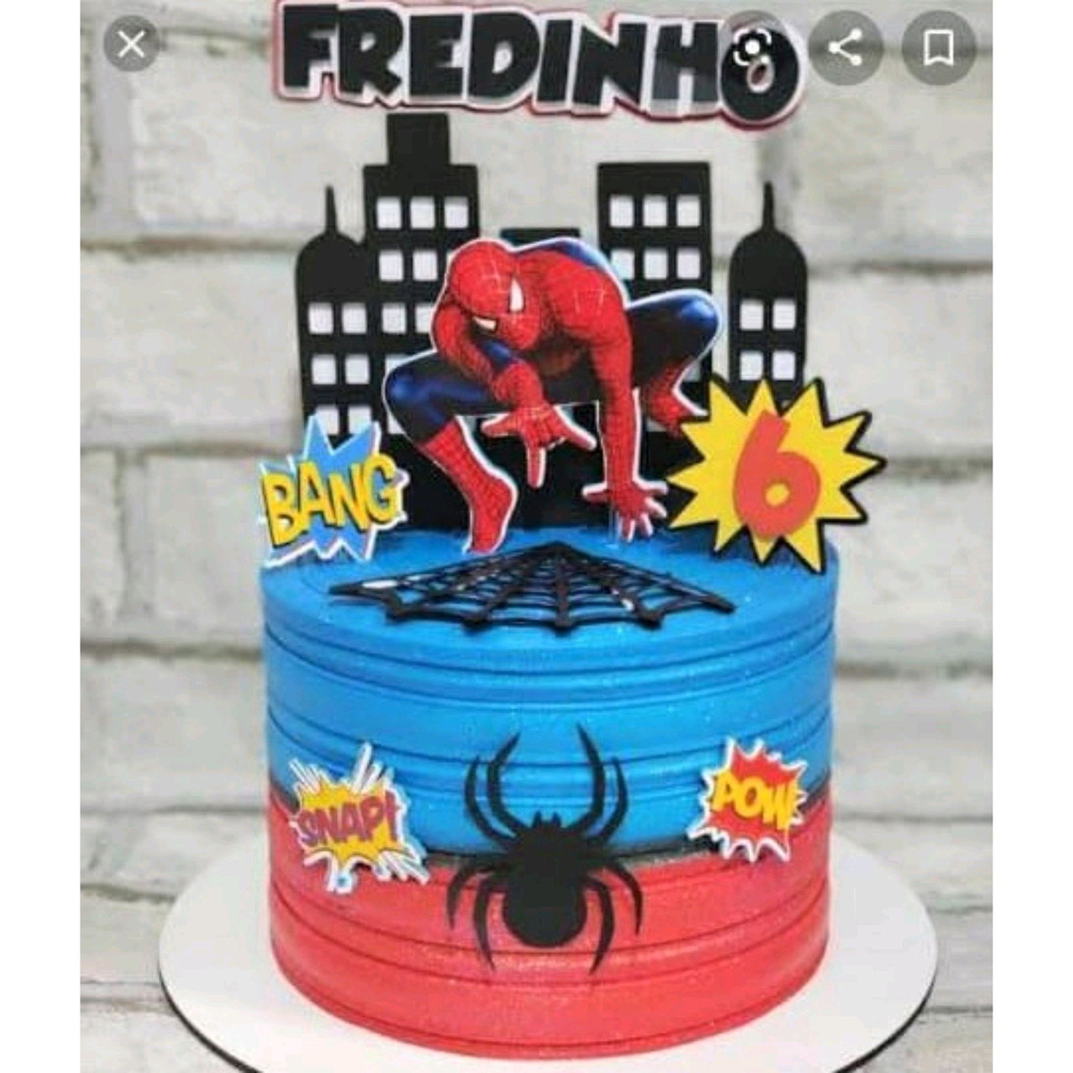 ARQUIVO TOPO DE BOLO HOMEM ARANHA #11045
