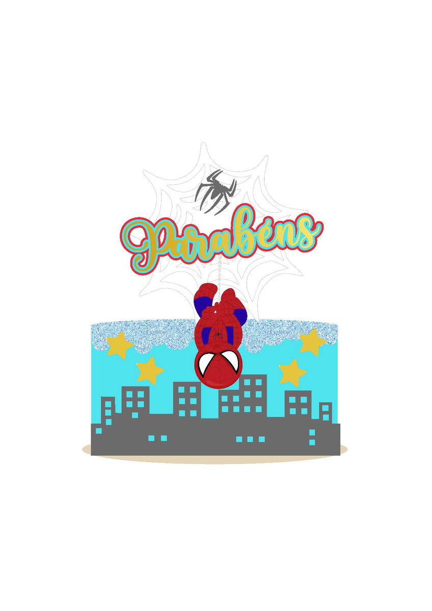 Arquivo Topo de Bolo Homem Aranha 12