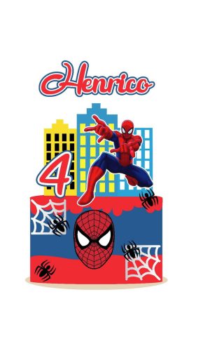 Arquivo topo de bolo homem aranha 2