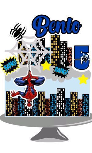 Arquivo topo de bolo homem aranha