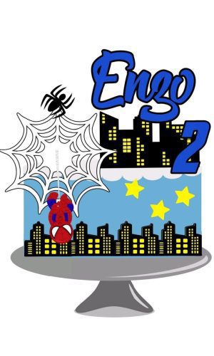 Arquivo topo de bolo homem aranha