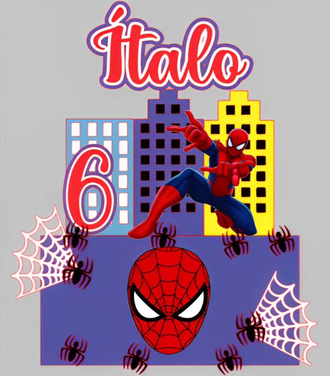 Arquivo Topo de Bolo Homem-aranha (combo 2 Arquivos)