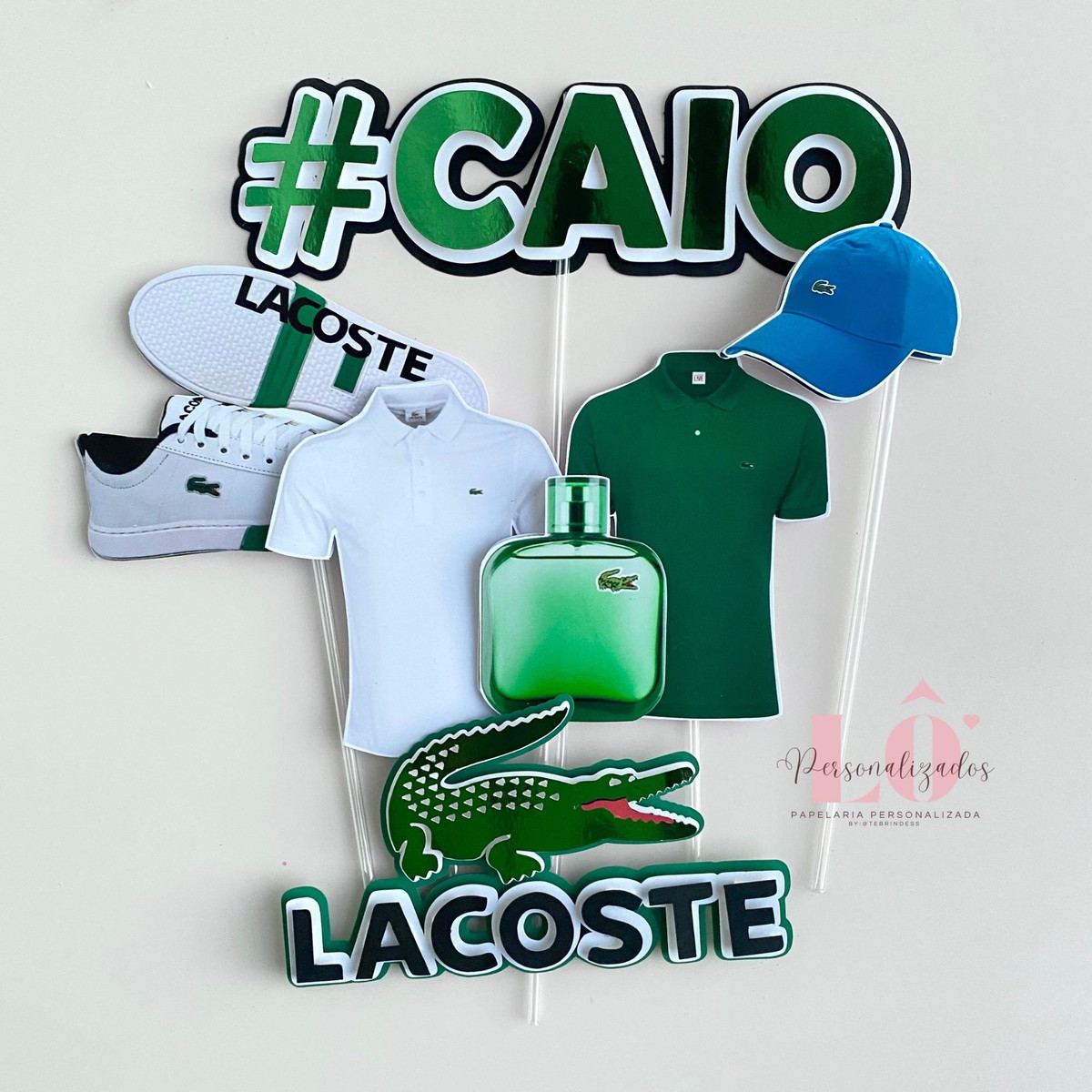 Arquivo Topo de Bolo Lacoste - Imagem 2