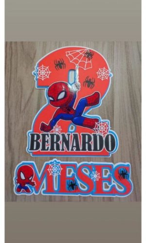 Arquivo Topo de Bolo Mesversario Homem Aranha #15074