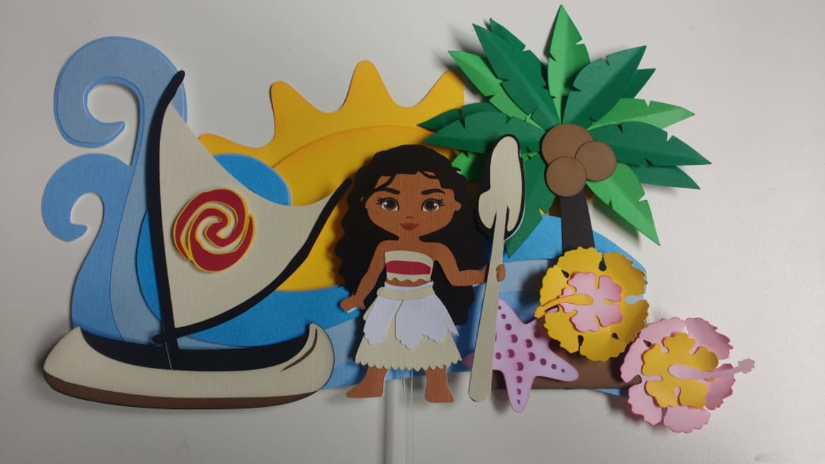 arquivo Topo de bolo Moana