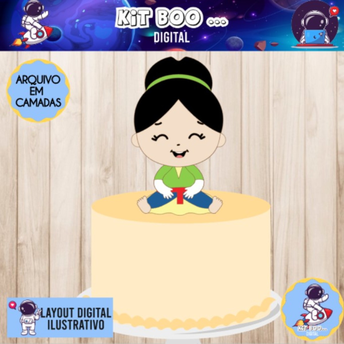 Arquivo Topo De Bolo - Mulan Cute