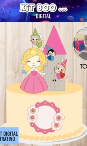 Arquivo Topo de Bolo - Princesa Aurora