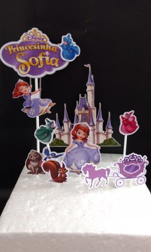 Arquivo Topo de Bolo - Princesa Sofia