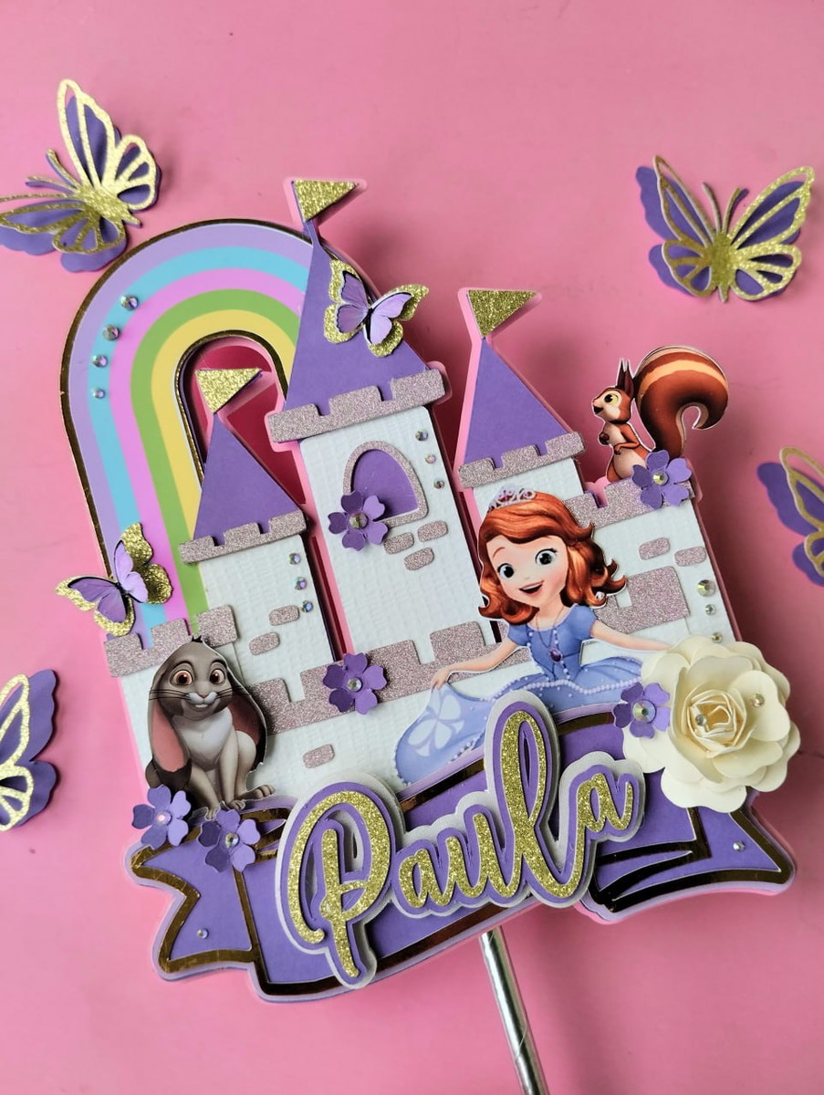 Arquivo Topo de Bolo - Princesa Sofia Castelo