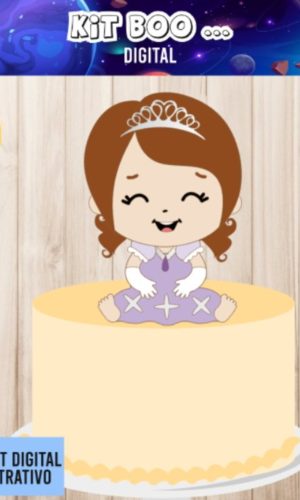 Arquivo Topo De Bolo - Princesa Sofia Cute
