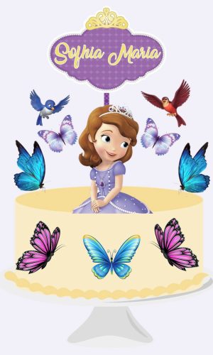Arquivo Topo de Bolo - Princesa Sofia