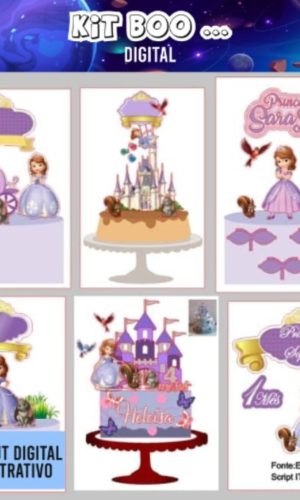 Arquivo Topo de Bolo - Princesa Sofia Variados