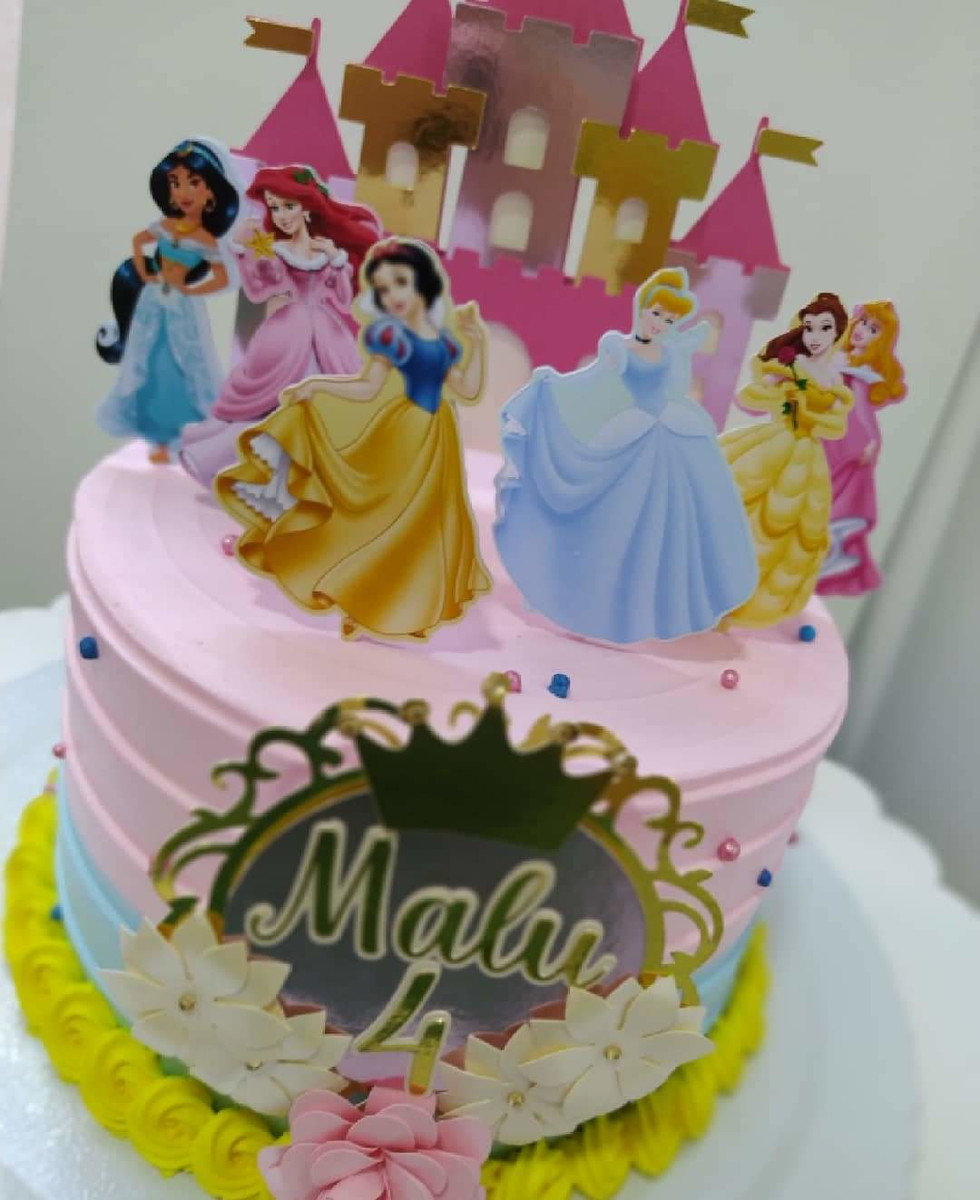 Arquivo Topo de Bolo Princesas - Imagem 2