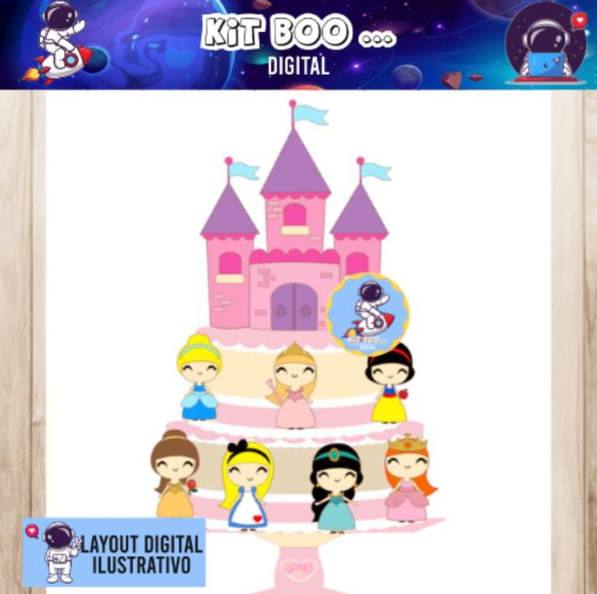 Arquivo Topo de Bolo - Princesas