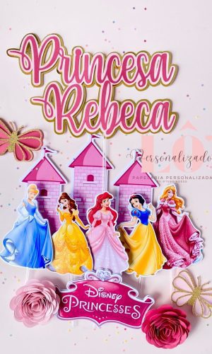 Arquivo Topo de Bolo Princesas Disney