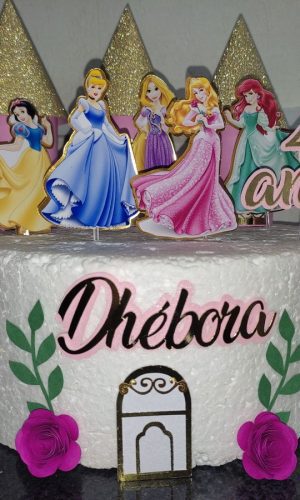 Arquivo Topo de Bolo Princesas Disney