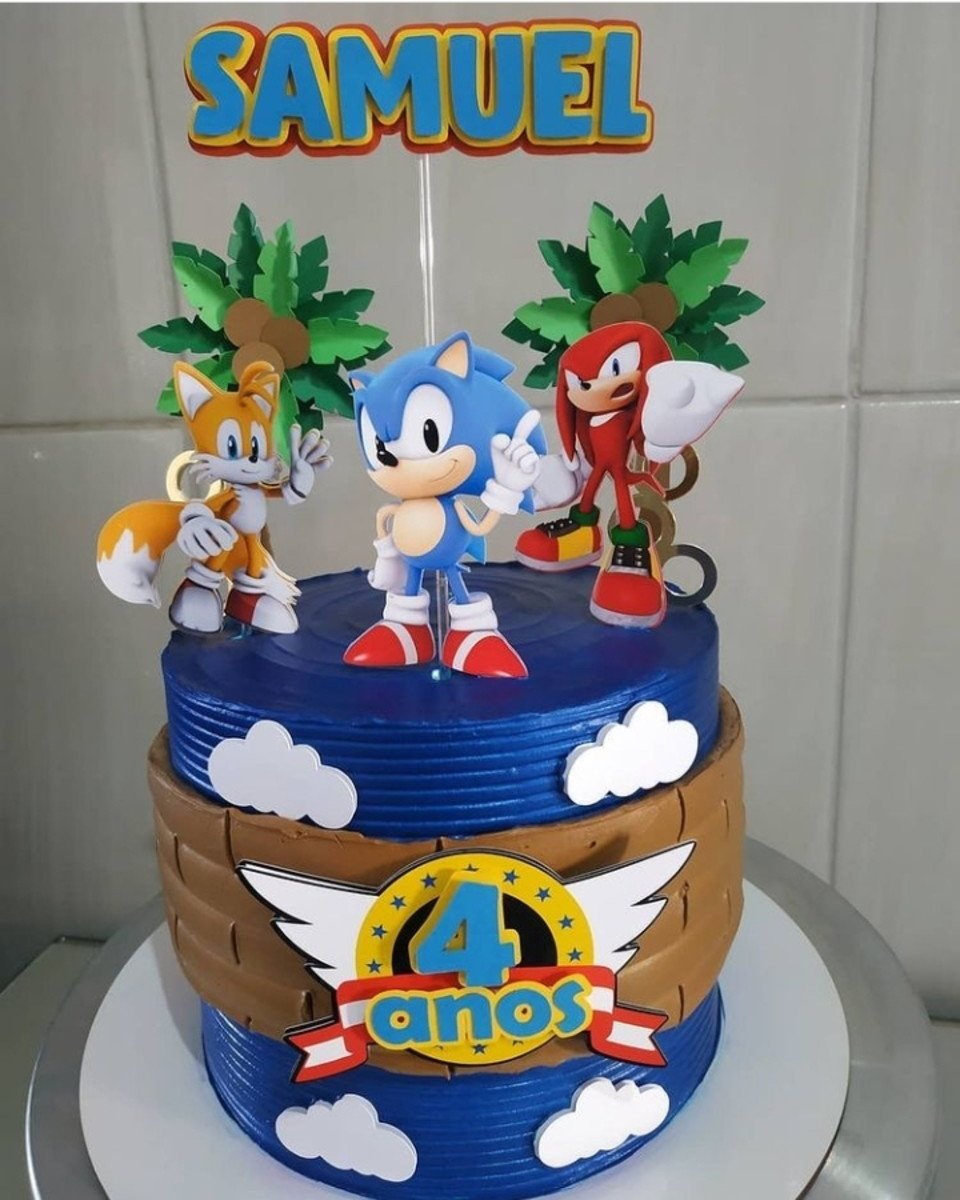 Arquivo Topo de Bolo Sonic 2 - Imagem 2
