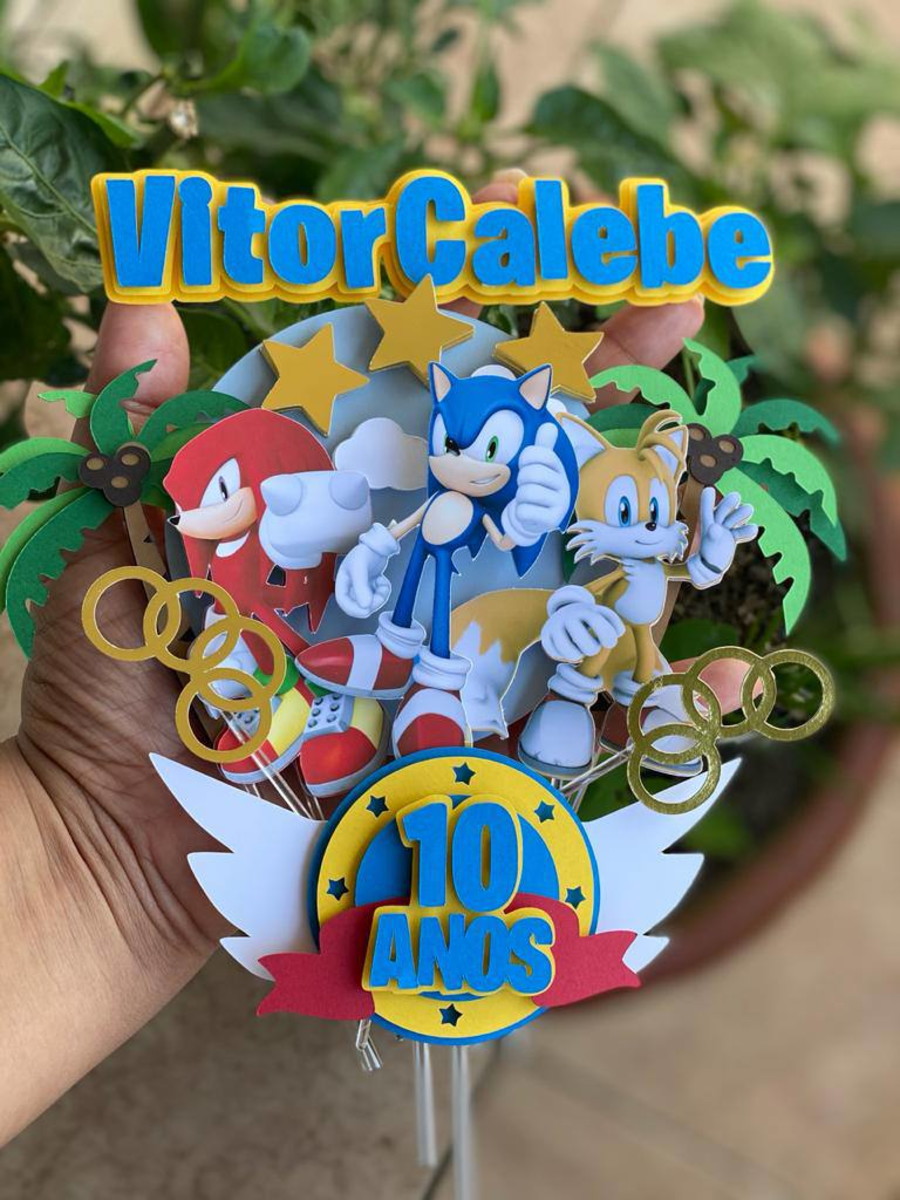 Arquivo Topo de Bolo - Sonic