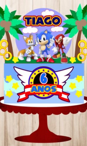 Arquivo Topo de Bolo - Sonic