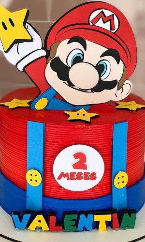 Arquivo Topo de Bolo Super Mario + 4 Arquivos a Sua Escolha