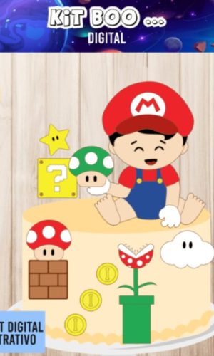 Arquivo Topo De Bolo - Super Mario Baby
