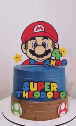 Arquivo de Corte - Topo de Bolo Super Mario