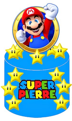 Arquivo de Corte - Topo de Bolo Super Mario