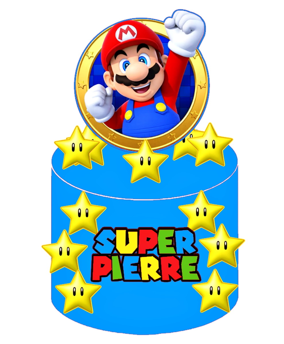 Arquivo de Corte - Topo de Bolo Super Mario