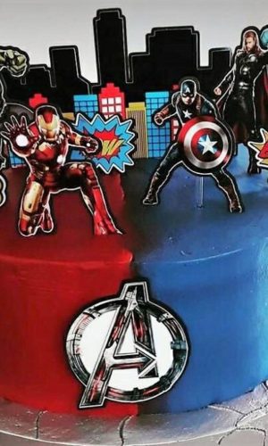 ARQUIVO TOPO DE BOLO VINGADORES (#11657) STUDIO