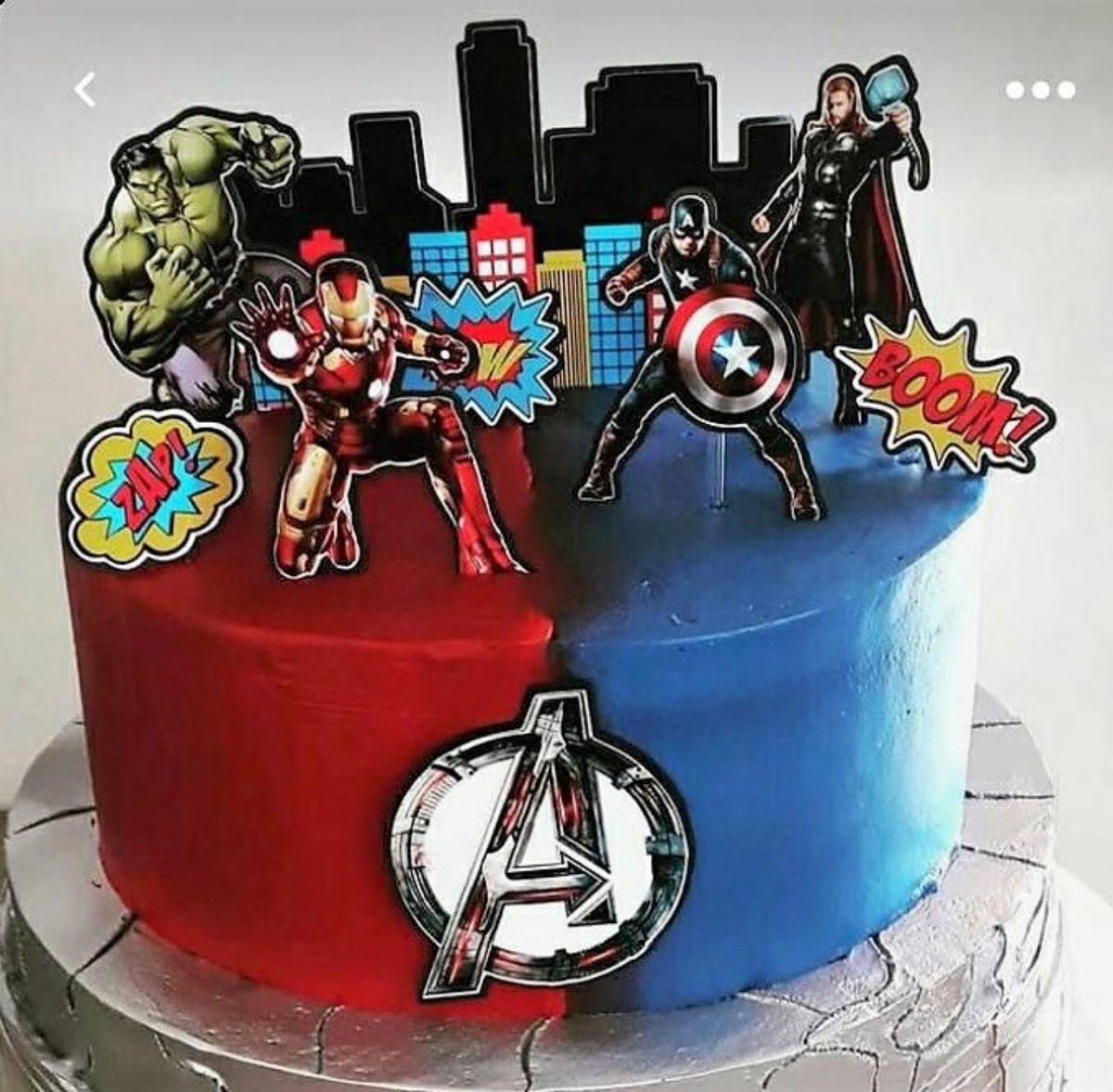 ARQUIVO TOPO DE BOLO VINGADORES (#11657) STUDIO