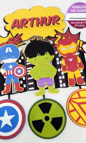 Arquivo Topo de Bolo - Vingadores Cute
