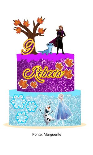 Arquivo topo de bolo frozen 2