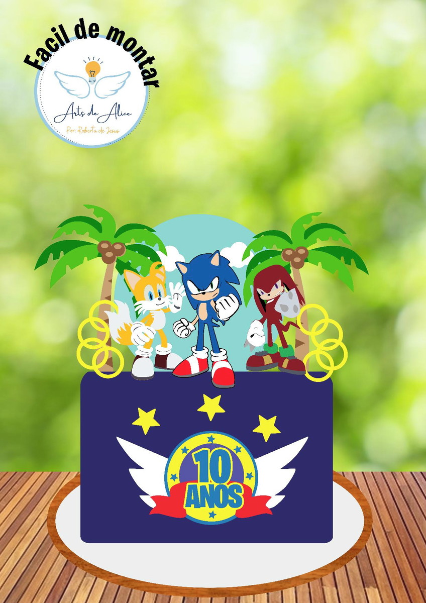 Arquivo topo Sonic e amigos todo em camadas